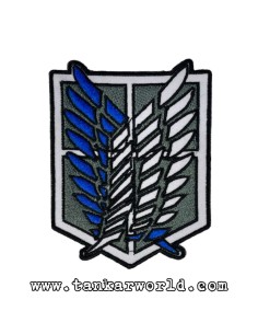 Parche Ataque a los Titanes - Logo Alas de la Libertad - 7,5 x 9,5 cm