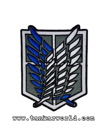 Parche Ataque a los Titanes - Logo Alas de la Libertad - 7,5 x 9,5 cm