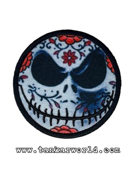 Parche Jack Skellington - Calavera Mexicana - 7,5 cm diámetro
