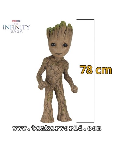 Groot - Guardianes de la Galaxia - Marvel Infinity Saga - Figura de goma espuma y látex 78 cm - Edición limitada
