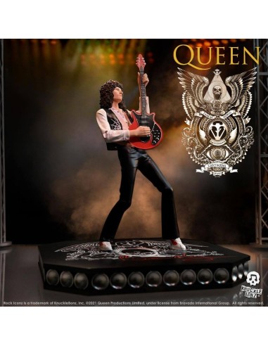 Brian May - Queen - Estatua Rock Ikonz - Knucklebonz - 23 cm