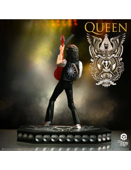 Brian May - Queen - Estatua Rock Ikonz - Knucklebonz - 23 cm