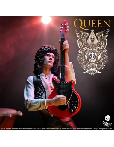 Brian May - Queen - Estatua Rock Ikonz - Knucklebonz - 23 cm