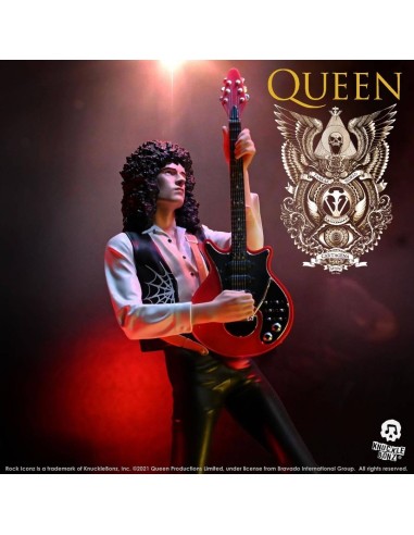 Brian May - Queen - Estatua Rock Ikonz - Knucklebonz - 23 cm