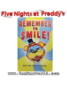 Five Nights at Freddy´s - Chapa Metálica - FNAF