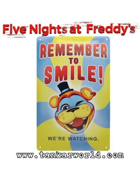 Five Nights at Freddy´s - Chapa Metálica - FNAF