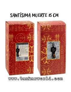Santísima Muerte - Figura resina - 15 cm - Santa Muerte Manto Negro 2