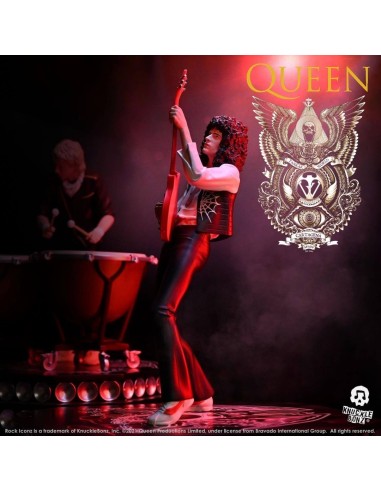 Brian May - Queen - Estatua Rock Ikonz - Knucklebonz - 23 cm
