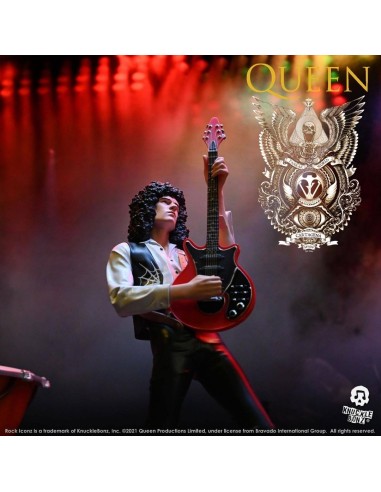 Brian May - Queen - Estatua Rock Ikonz - Knucklebonz - 23 cm