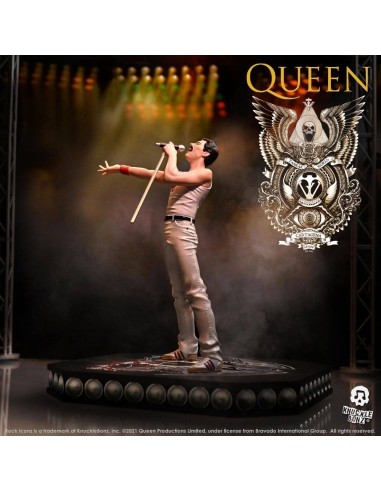 Freddie Mercury - Queen - Estatua Rock Ikonz - Knucklebonz - 23 cm