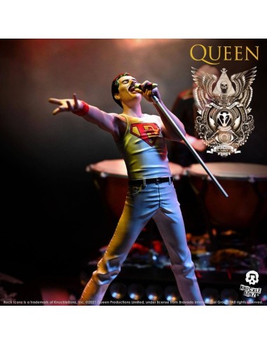 Freddie Mercury - Queen - Estatua Rock Ikonz - Knucklebonz - 23 cm