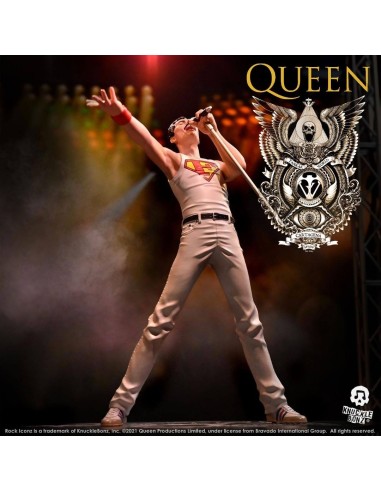 Freddie Mercury - Queen - Estatua Rock Ikonz - Knucklebonz - 23 cm