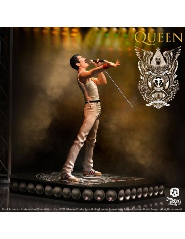 Freddie Mercury - Queen - Estatua Rock Ikonz - Knucklebonz - 23 cm
