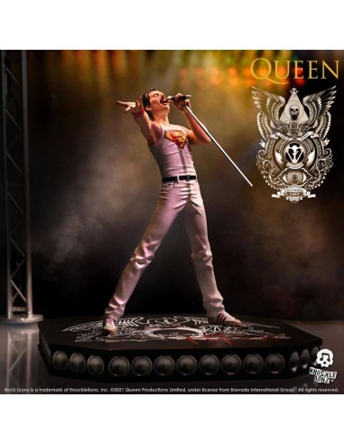 Freddie Mercury - Queen - Estatua Rock Ikonz - Knucklebonz - 23 cm