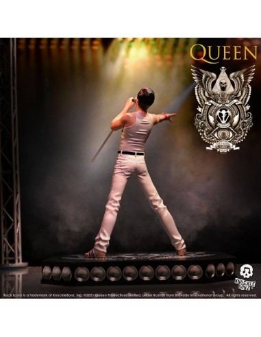 Freddie Mercury - Queen - Estatua Rock Ikonz - Knucklebonz - 23 cm