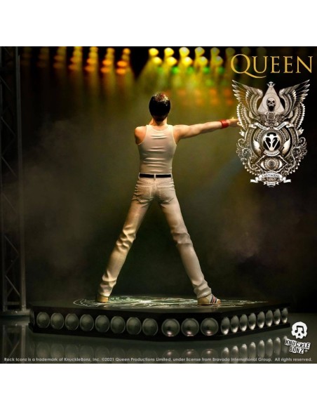 Freddie Mercury - Queen - Estatua Rock Ikonz - Knucklebonz - 23 cm