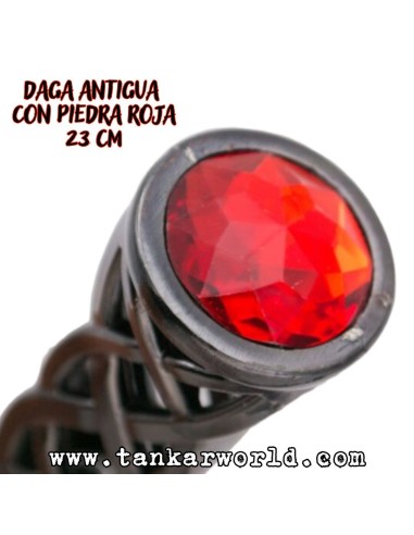 copy of DAGA ANTIGUA CON PIEDRA AZUL - 23 CM