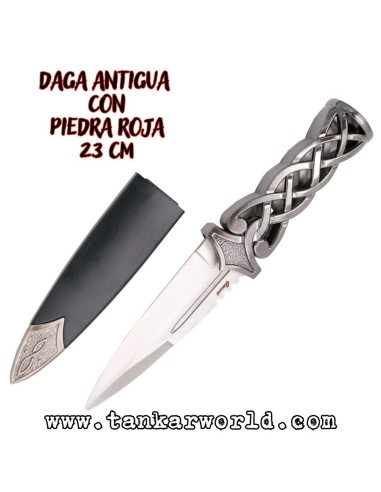copy of DAGA ANTIGUA CON PIEDRA AZUL - 23 CM