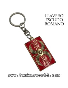Llavero escudo romano -  5 x 3 cm