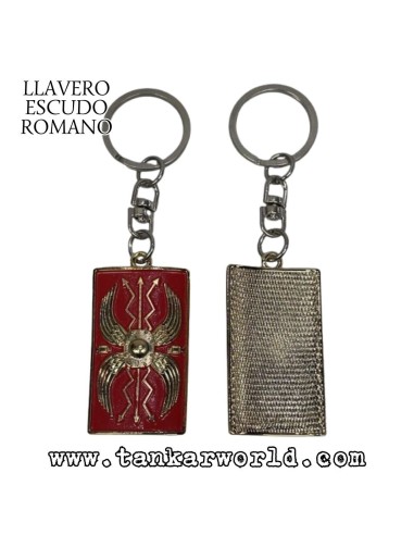 Llavero escudo romano -  5 x 3 cm