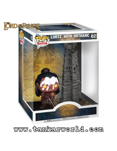 Funko Pop! - Lurtz with Orthanc - El Señor de los Anillos - The Lord Of The Rings - Pop! Town 02