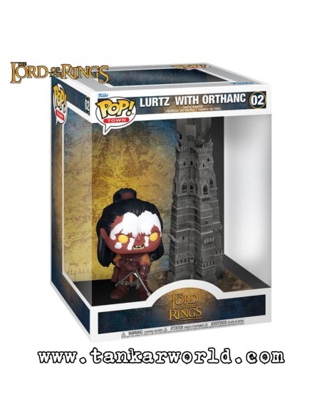 Funko Pop! - Lurtz with Orthanc - El Señor de los Anillos - The Lord Of The Rings - Pop! Town 02