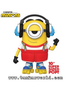 Funko Pop! - Roller Skating Stuart - The Minions: The Rise Of Gru - 906 - Super Sized Jumbo - 25 cm