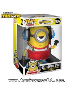 Funko Pop! - Roller Skating Stuart - The Minions: The Rise Of Gru - 906 - Super Sized Jumbo - 25 cm 2