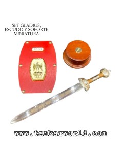 Set Gladius, escudo y soporte - Set miniatura romano Centurión - 30 cm