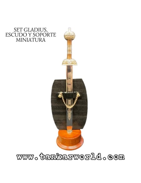 Set Gladius, escudo y soporte - Set miniatura romano Centurión - 30 cm