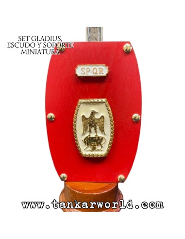 Set Gladius, escudo y soporte - Set miniatura romano Centurión - 30 cm