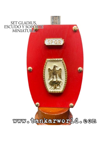 Set Gladius, escudo y soporte - Set miniatura romano Centurión - 30 cm