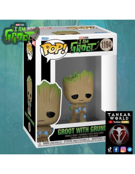 Funko Pop! - Groot with Grunds - I Am Groot - Marvel - 1194