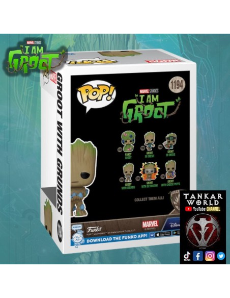Funko Pop! - Groot with Grunds - I Am Groot - Marvel - 1194