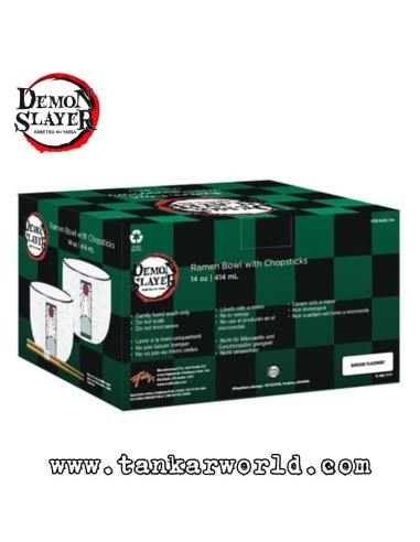 copy of Demon Slayer - Bol para Ramen con Palillos - Tanjiro Mask - 473 ml