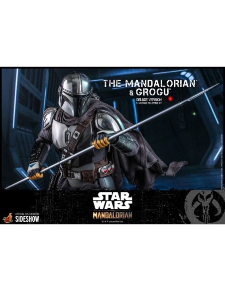 El Mandaloriano y Grogu – The Mandalorian – Star Wars - Hot Toys Figura Deluxe Escala 1:6 - 30 cm