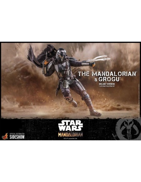 El Mandaloriano y Grogu – The Mandalorian – Star Wars - Hot Toys Figura Deluxe Escala 1:6 - 30 cm