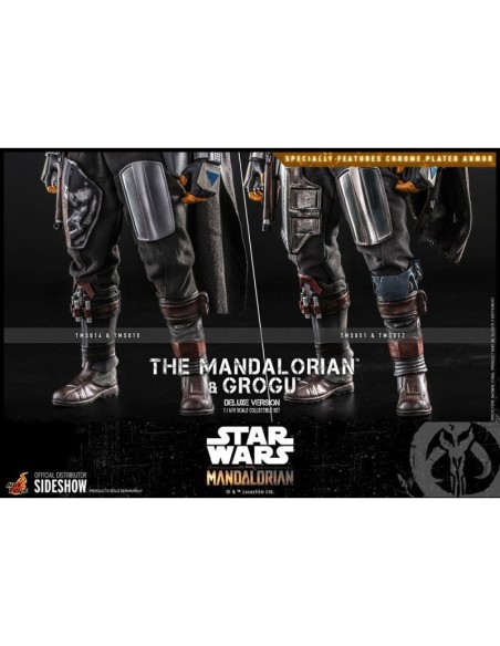 El Mandaloriano y Grogu – The Mandalorian – Star Wars - Hot Toys Figura Deluxe Escala 1:6 - 30 cm