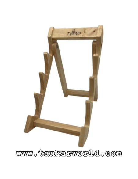 Expositor de madera para 4 navajas - 13 x 26 x 17 cm