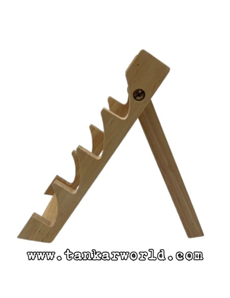 Expositor de madera para 4 navajas - 13 x 26 x 17 cm