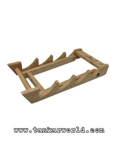 Expositor de madera para 4 navajas - 13 x 26 x 17 cm