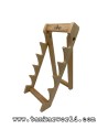 Expositor de madera para 5 navajas - 13 x 29 x 20 cm
