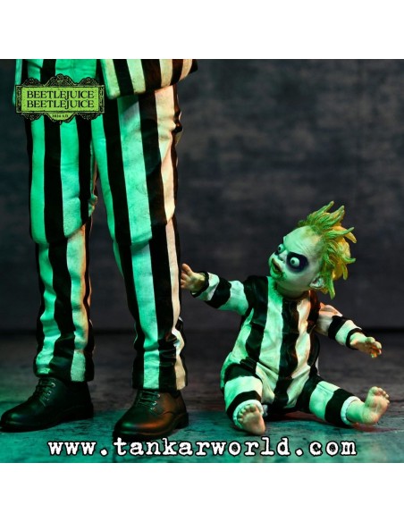 Beetlejuice Beetlejuice - Figura 7 Scale Ultimate Striped Suit Beetlejuice - 18 cm - NECA - Bitelchus