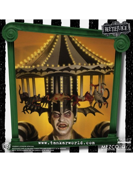 Beetlejuice - Figura Articulada Escala 1:12 - Beetlejuice Deluxe Edition - 18 cm - Mezco Toyz - Bitelchus