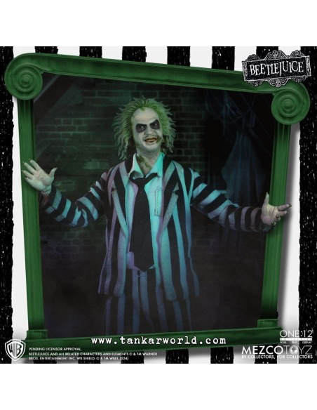 Beetlejuice - Figura Articulada Escala 1:12 - Beetlejuice Deluxe Edition - 18 cm - Mezco Toyz - Bitelchus