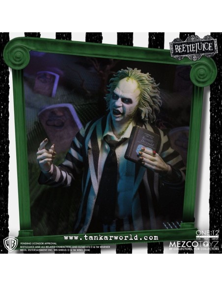 Beetlejuice - Figura Articulada Escala 1:12 - Beetlejuice Deluxe Edition - 18 cm - Mezco Toyz