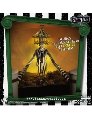 Beetlejuice - Figura Articulada Escala 1:12 - Beetlejuice Deluxe Edition - 18 cm - Mezco Toyz - Bitelchus
