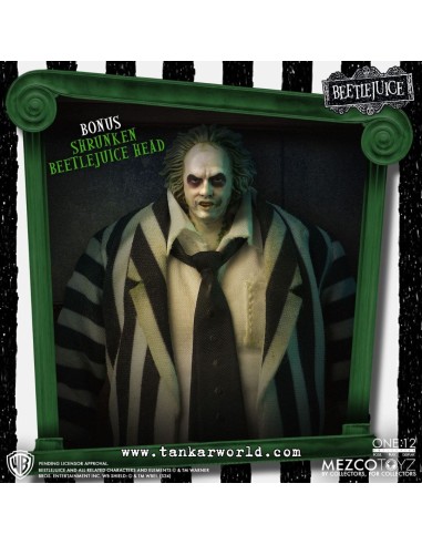 Beetlejuice - Figura Articulada Escala 1:12 - Beetlejuice Deluxe Edition - 18 cm - Mezco Toyz