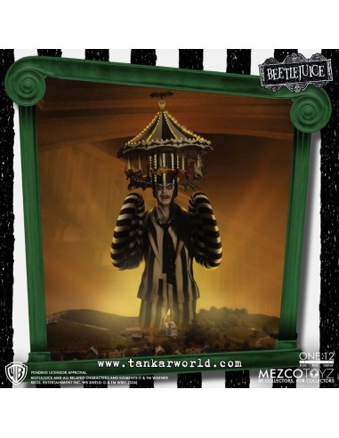 Beetlejuice - Figura Articulada Escala 1:12 - Beetlejuice Deluxe Edition - 18 cm - Mezco Toyz