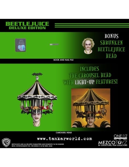Beetlejuice - Figura Articulada Escala 1:12 - Beetlejuice Deluxe Edition - 18 cm - Mezco Toyz